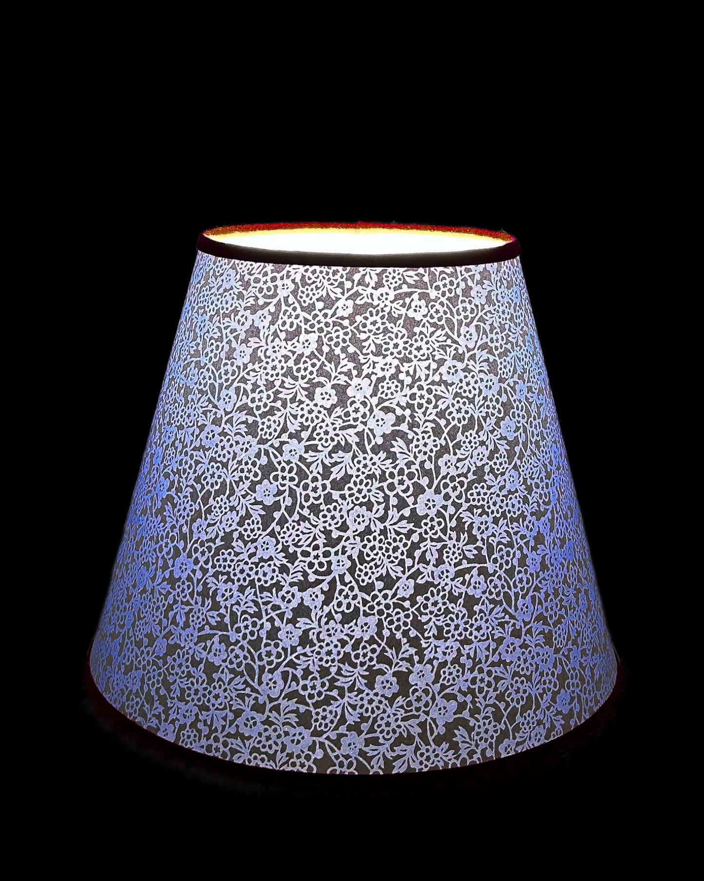 Forget-me-nots in Icy Blue Lampshade