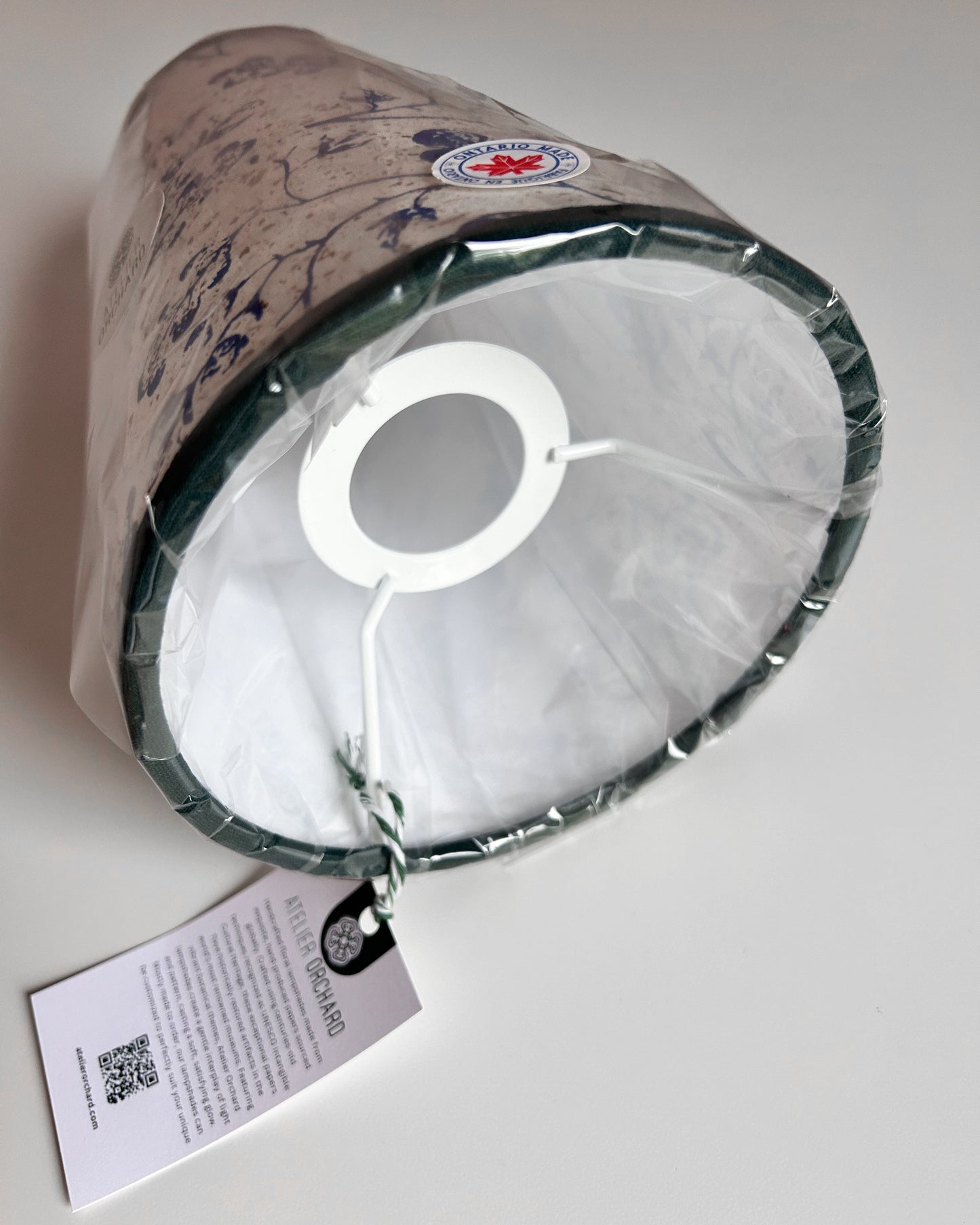 SAMPLE SALE: 30% OFF Acorns in Blue Conifer Lampshade