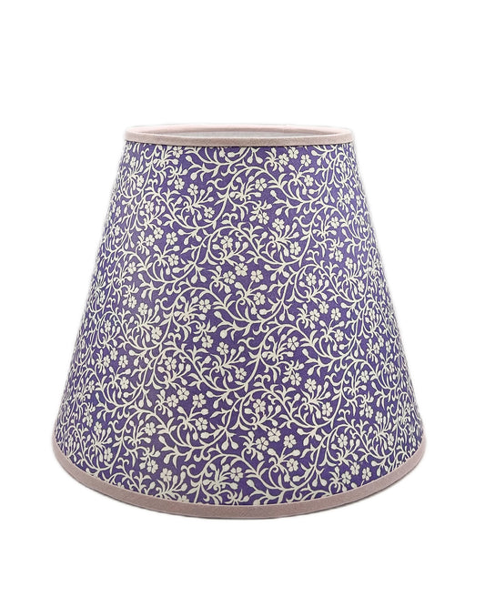 Periwinkle in Purple Lampshade