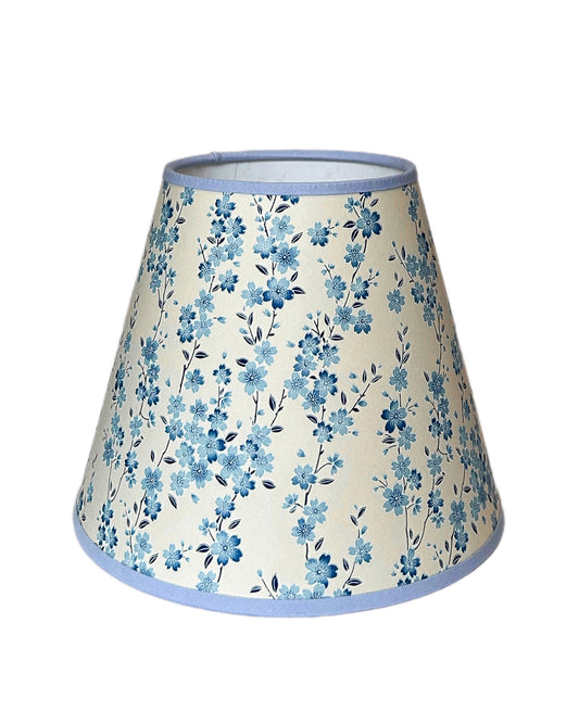 Cherry Blossom in Sky Blue Lampshade